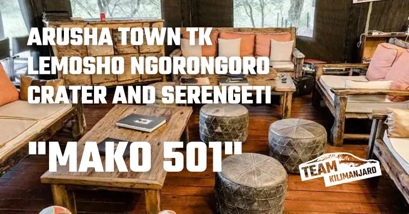 Arusha Town Tour, 8 Day TK Lemosho Climb with 5 Day Safari to Tarangire, Ngorongoro Crater and Serengeti